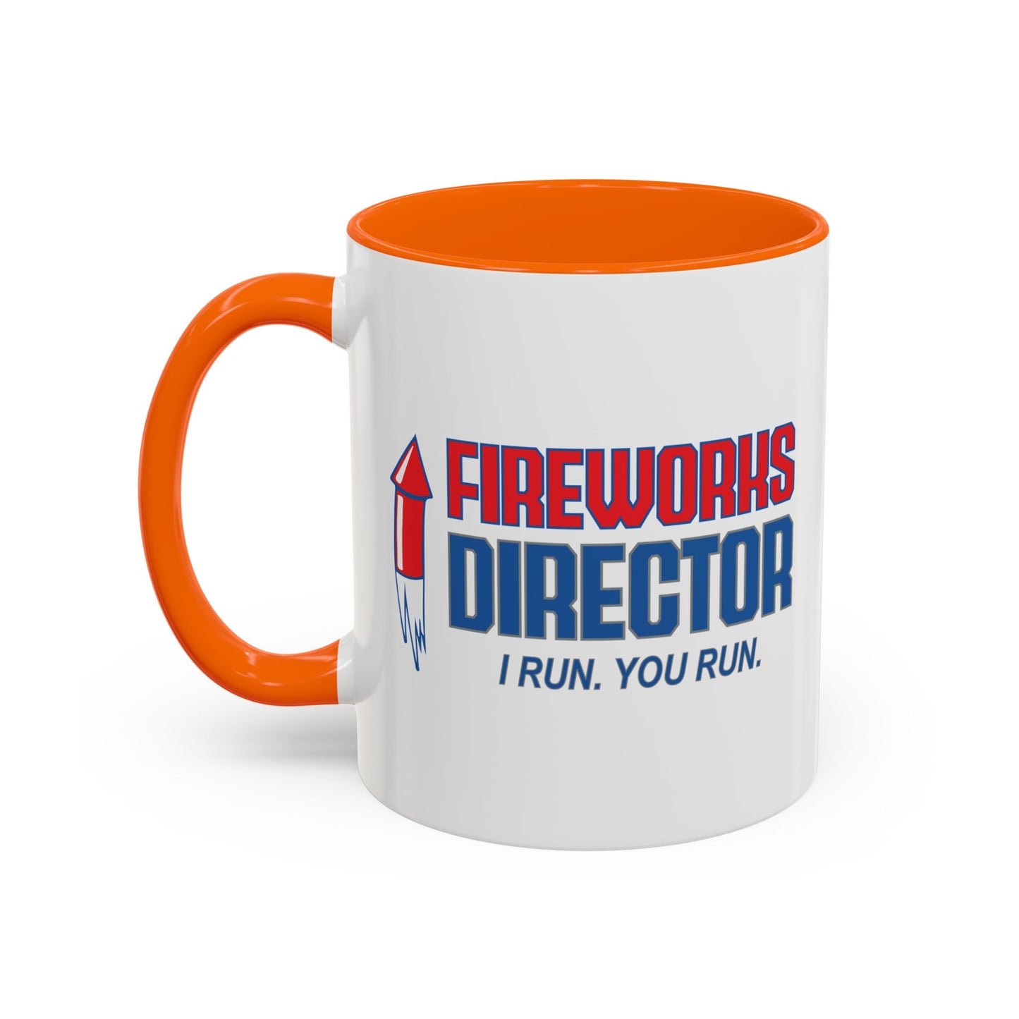 FIREWORKS DIRECTOR Accent BiColor Funny Sarcastic Mug