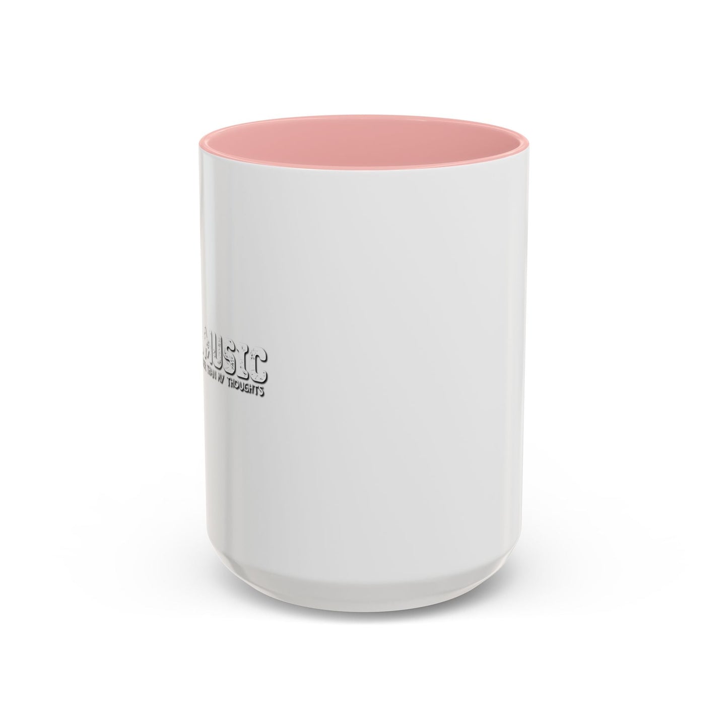 HEAVY METAL THE ONLY THING LOUDER THAN MY THOUGHTS Accent BiColor Mug