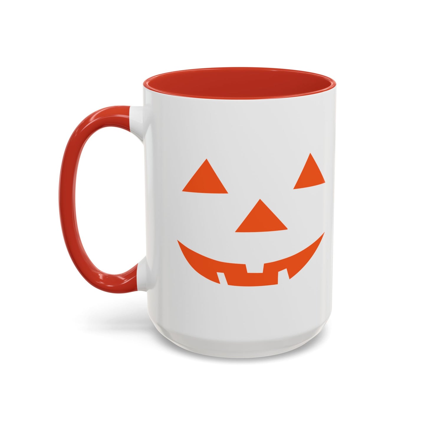 JACK O' LANTERN PUMPKIN HALLOWEEN EVIL SMILE Accent BiColor Funny Sarcastic Mug