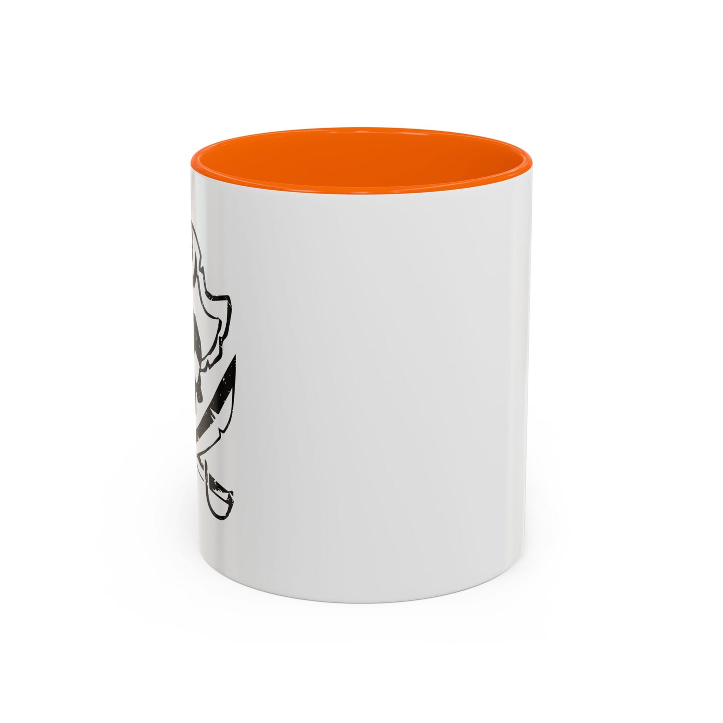 SCARED SKULL Accent BiColor Funny Sarcastic Mug