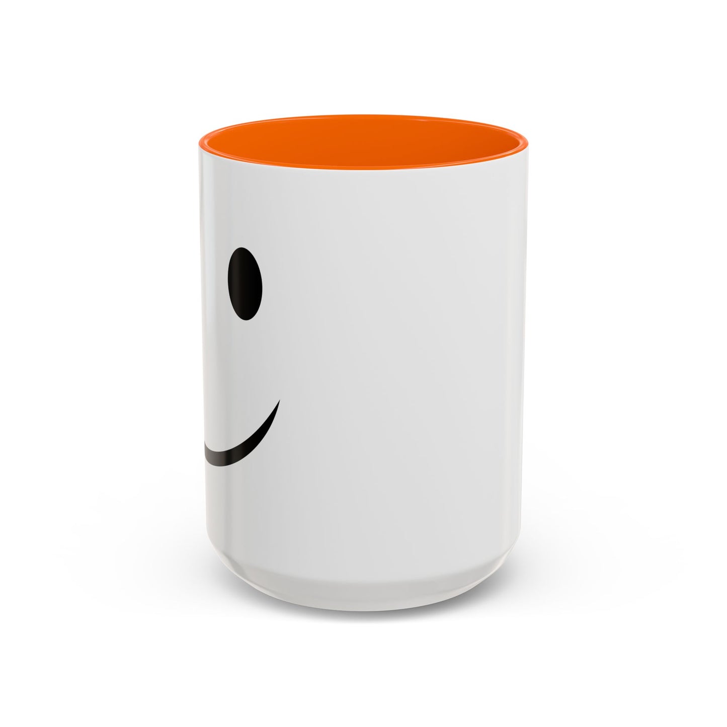 HAPPY SMILE Accent BiColor Funny Sarcastic Mug