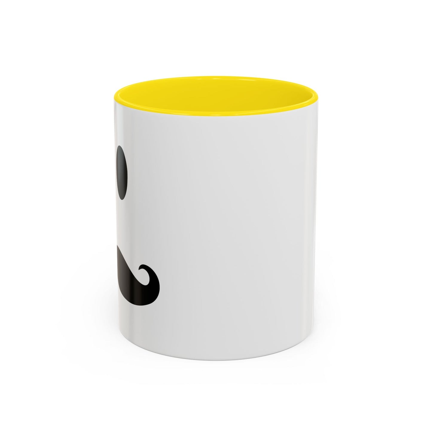 MOUSTACHE SMILE Accent BiColor Funny Sarcastic Mug