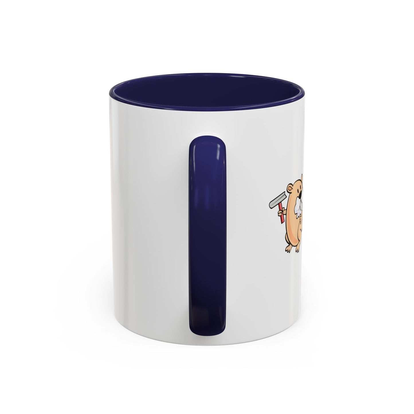 I LOVE SHAVED BEAVER Accent BiColor Funny Sarcastic Mug