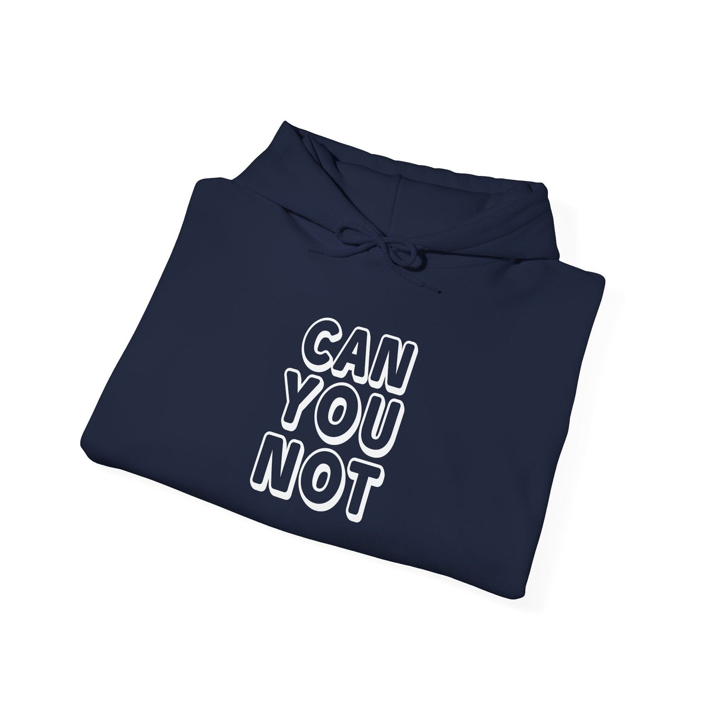 CAN YOU NOT - Premium Unisex Funny Sarcastic Black Hoodie Sweatshirt