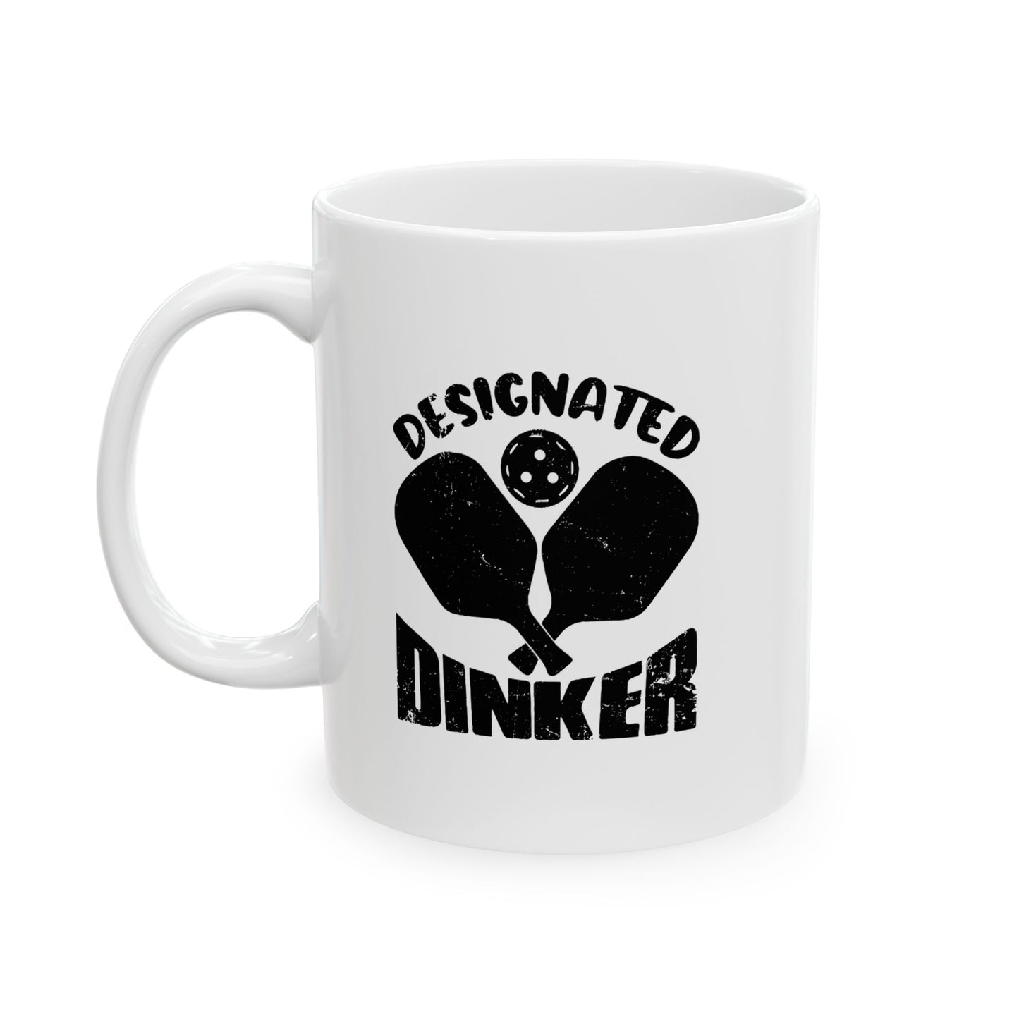 DESIGNATED DRINKER FUNNY SARCASTIC WHITE MUG