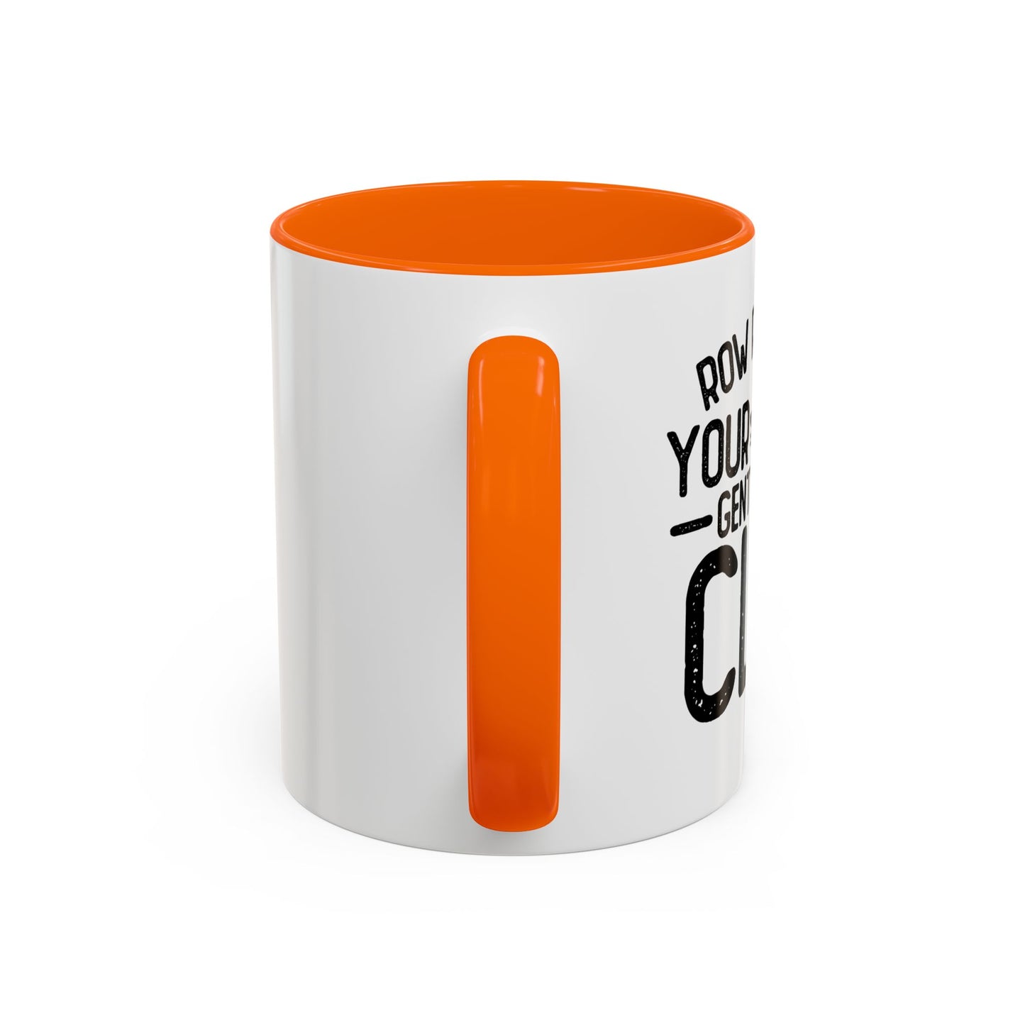 GENTLY OFF A CLIFF Accent BiColor Funny Sarcastic Mug