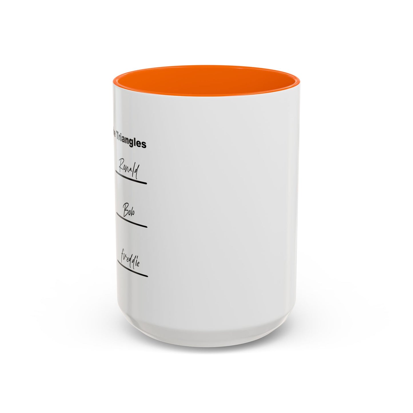 NAME THE TRIANGLES Accent BiColor Funny Sarcastic Mug