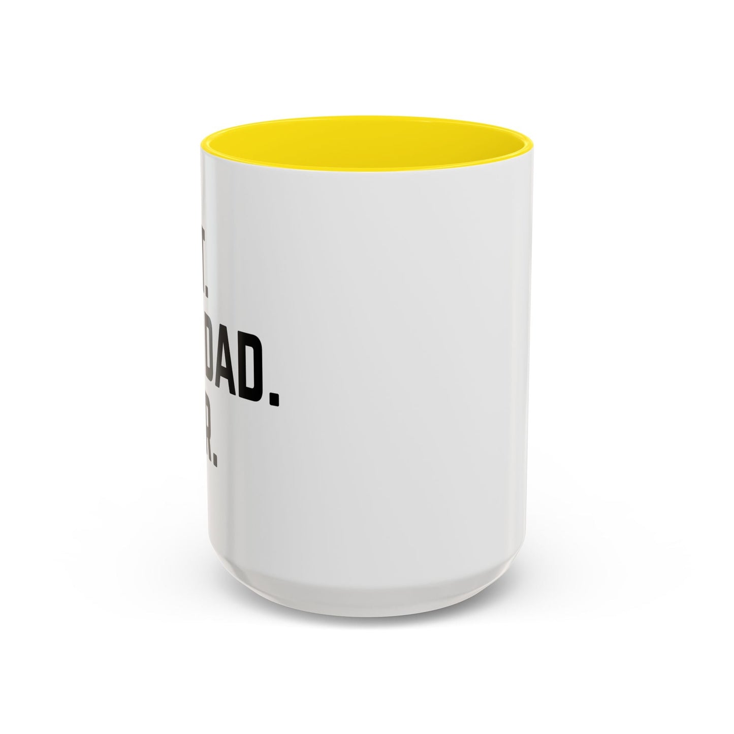 BEST CAT DAD EVER Accent BiColor Funny Sarcastic Mug