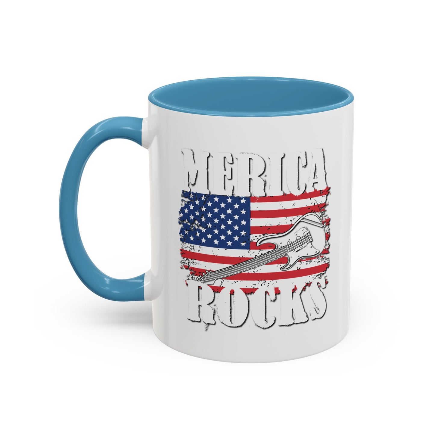 MERICA ROCKS Accent BiColor  Mug