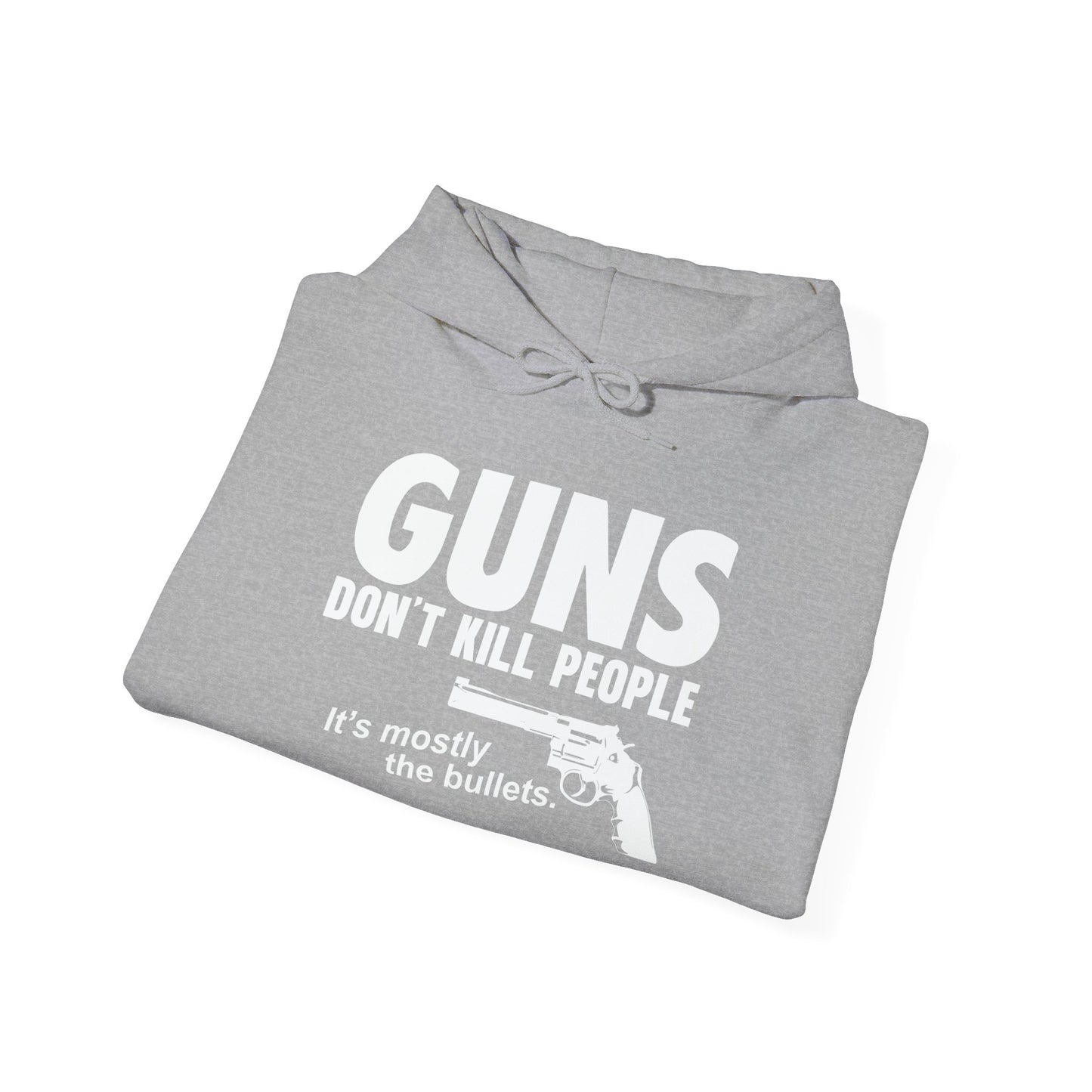 GUNS DDON'T KILL PEOPLE - Premium Unisex Funny Sarcastic Black Hoodie Sweatshirt