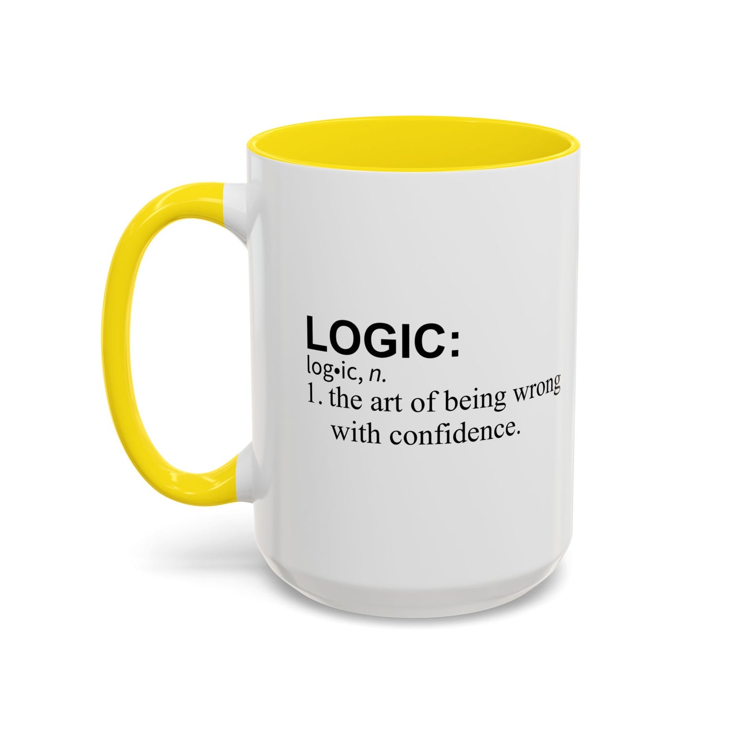 LOGIC n. Accent BiColor Funny Sarcastic Mug