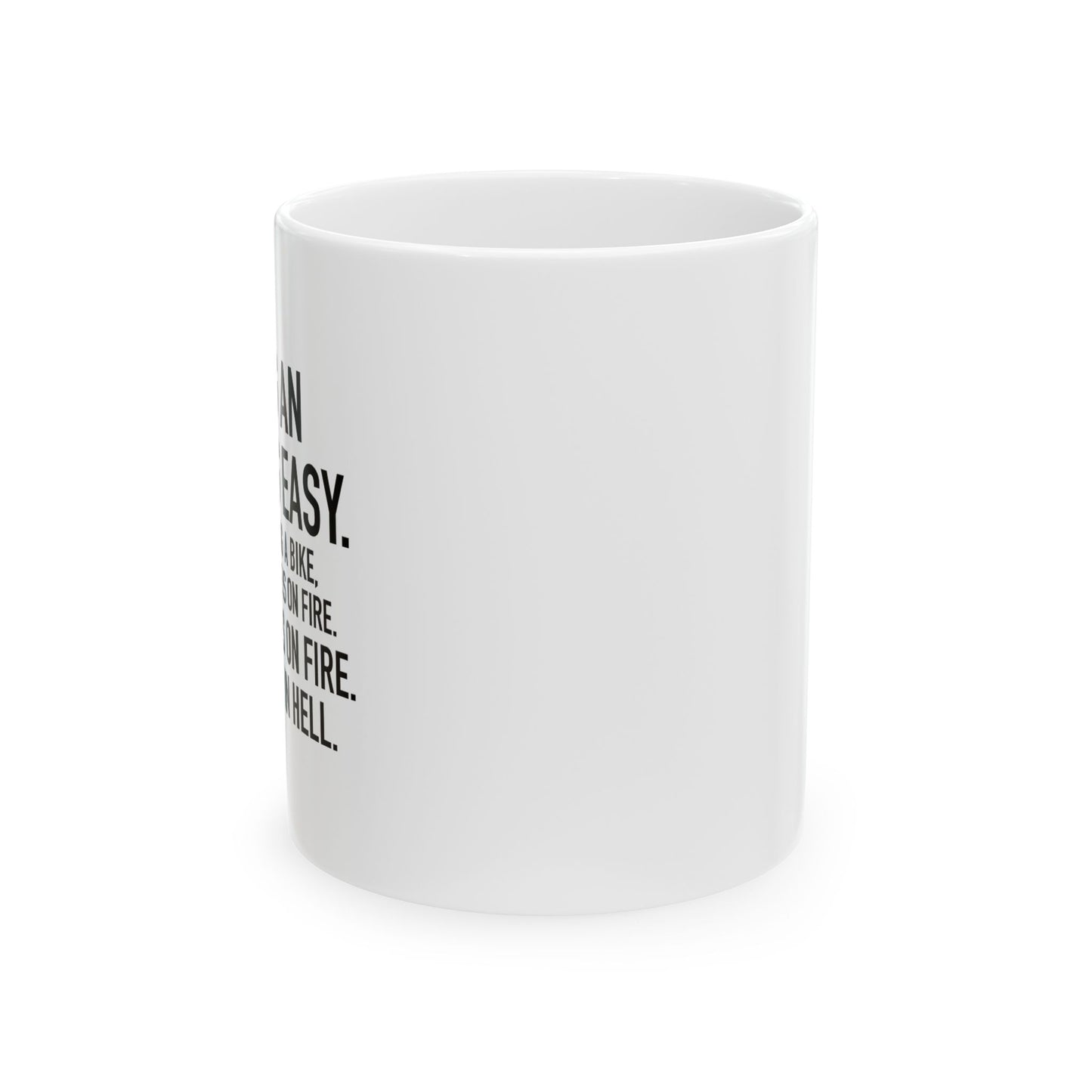 BEING AN ADULT IS EASY FUNNY SARCASTIC White Mug