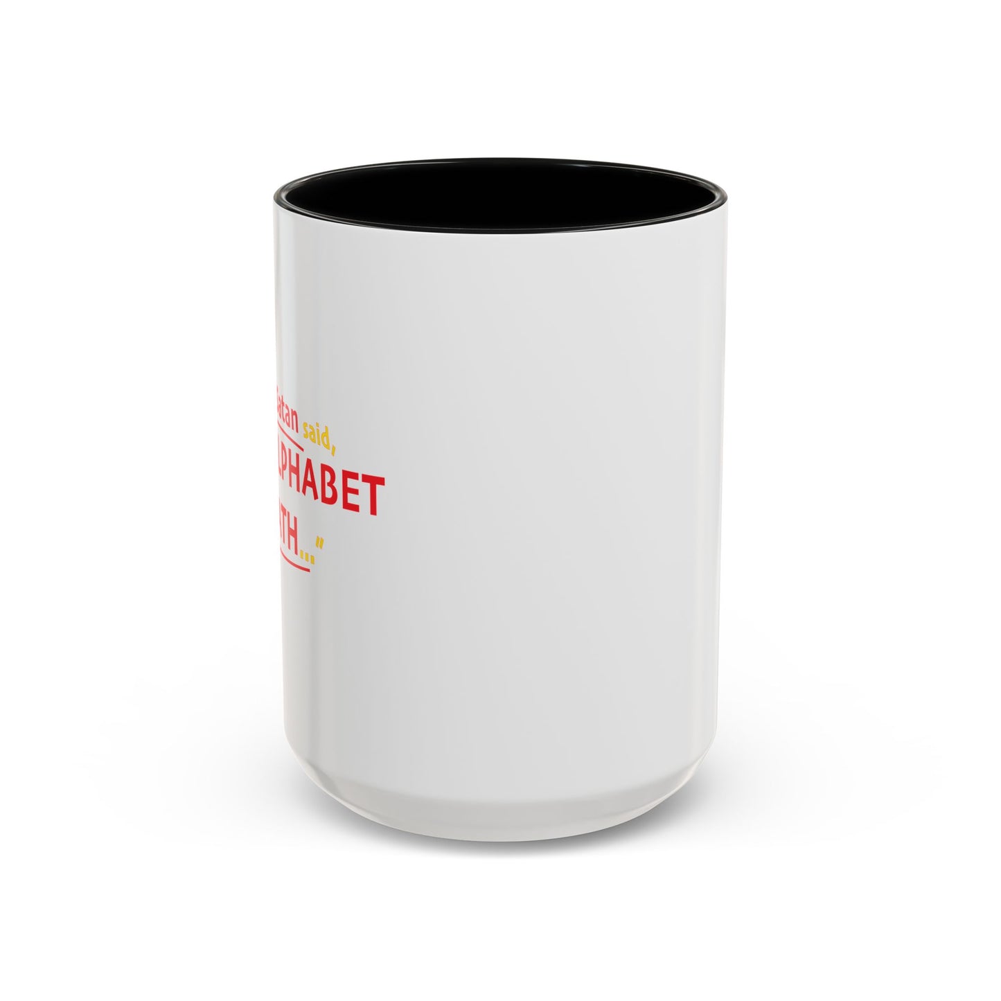 SATAN & MATH Accent BiColor Funny Sarcastic Mug