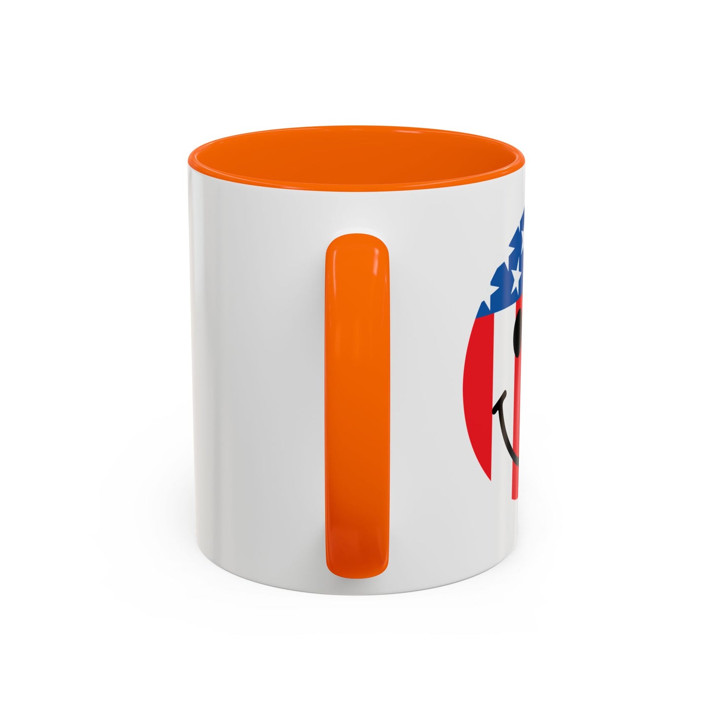 USA SMILY FLAG Accent BiColor Funny Sarcastic Mug