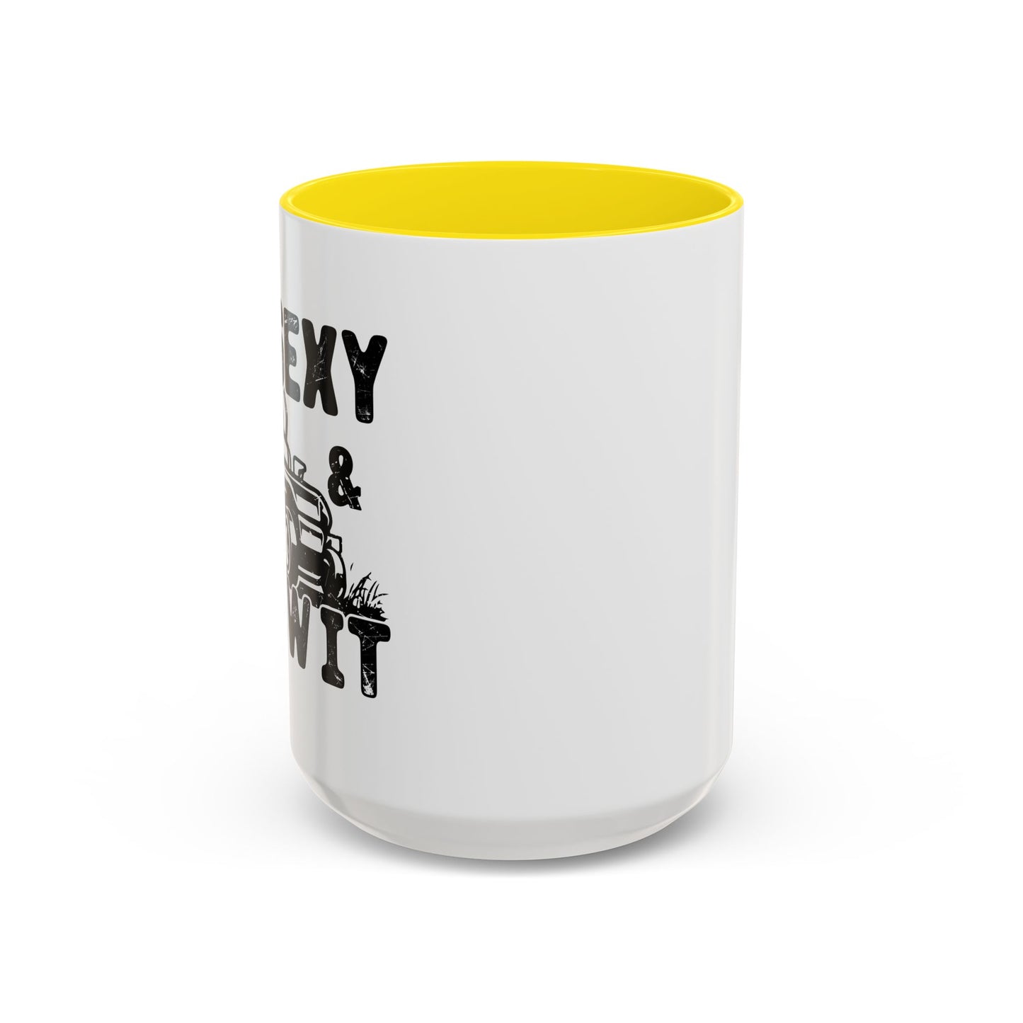 IM SEXY AND I MOW IT Accent BiColor Funny Sarcastic Mug