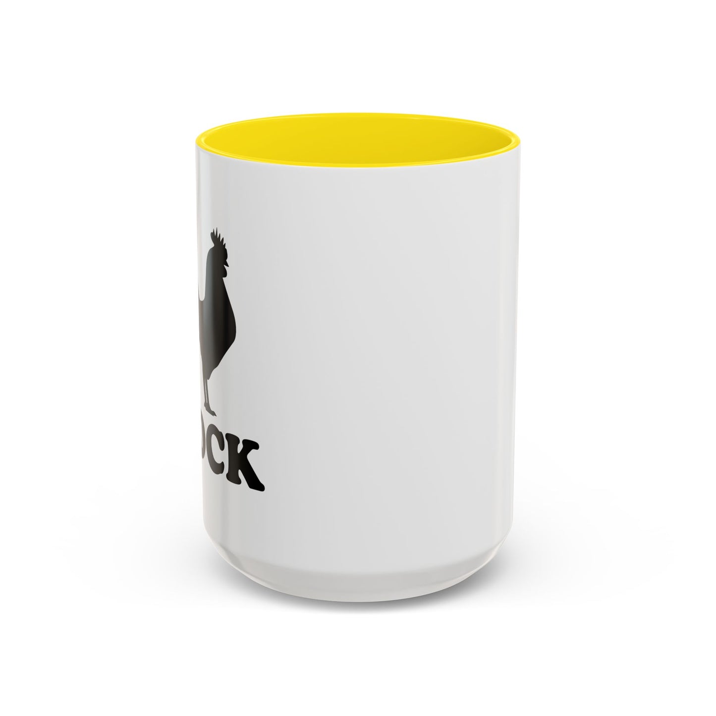 COCK BLOCK Accent BiColor Funny Sarcastic Mug