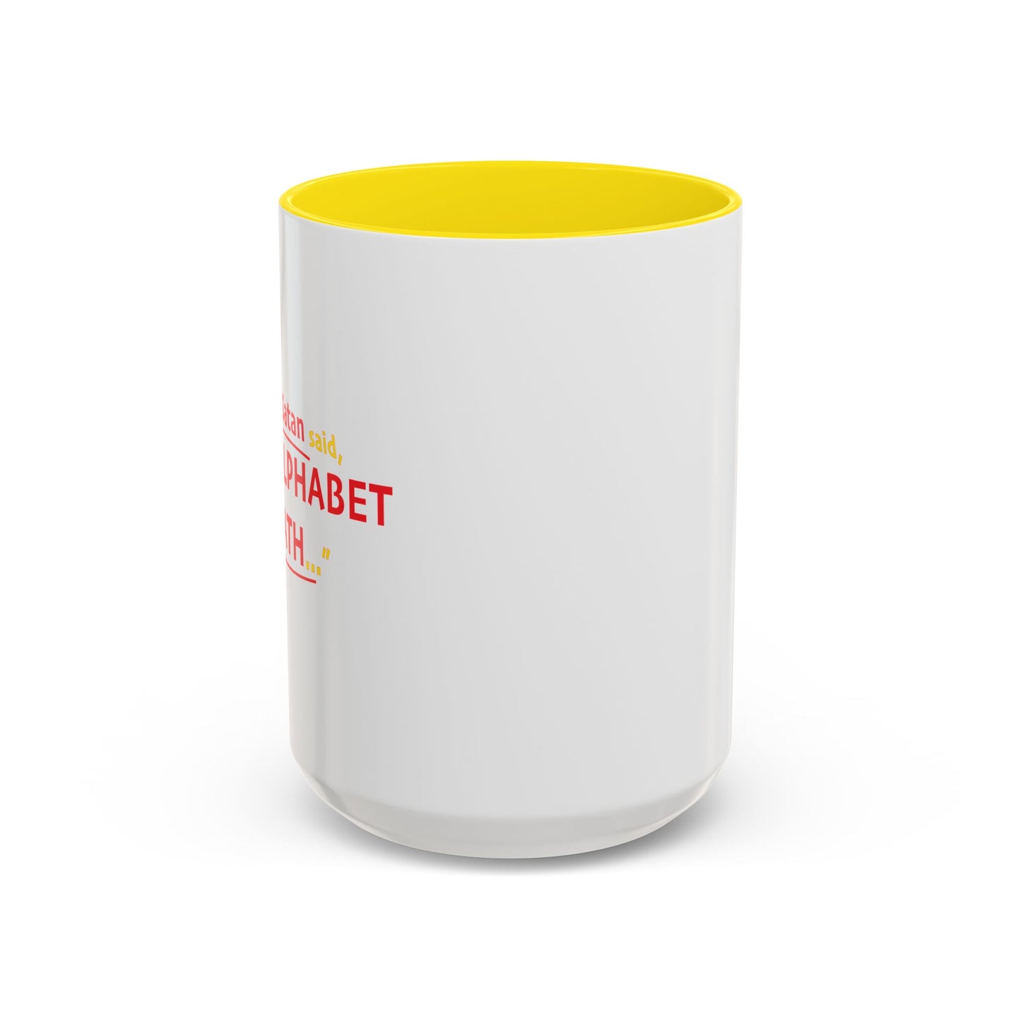 SATAN & MATH Accent BiColor Funny Sarcastic Mug