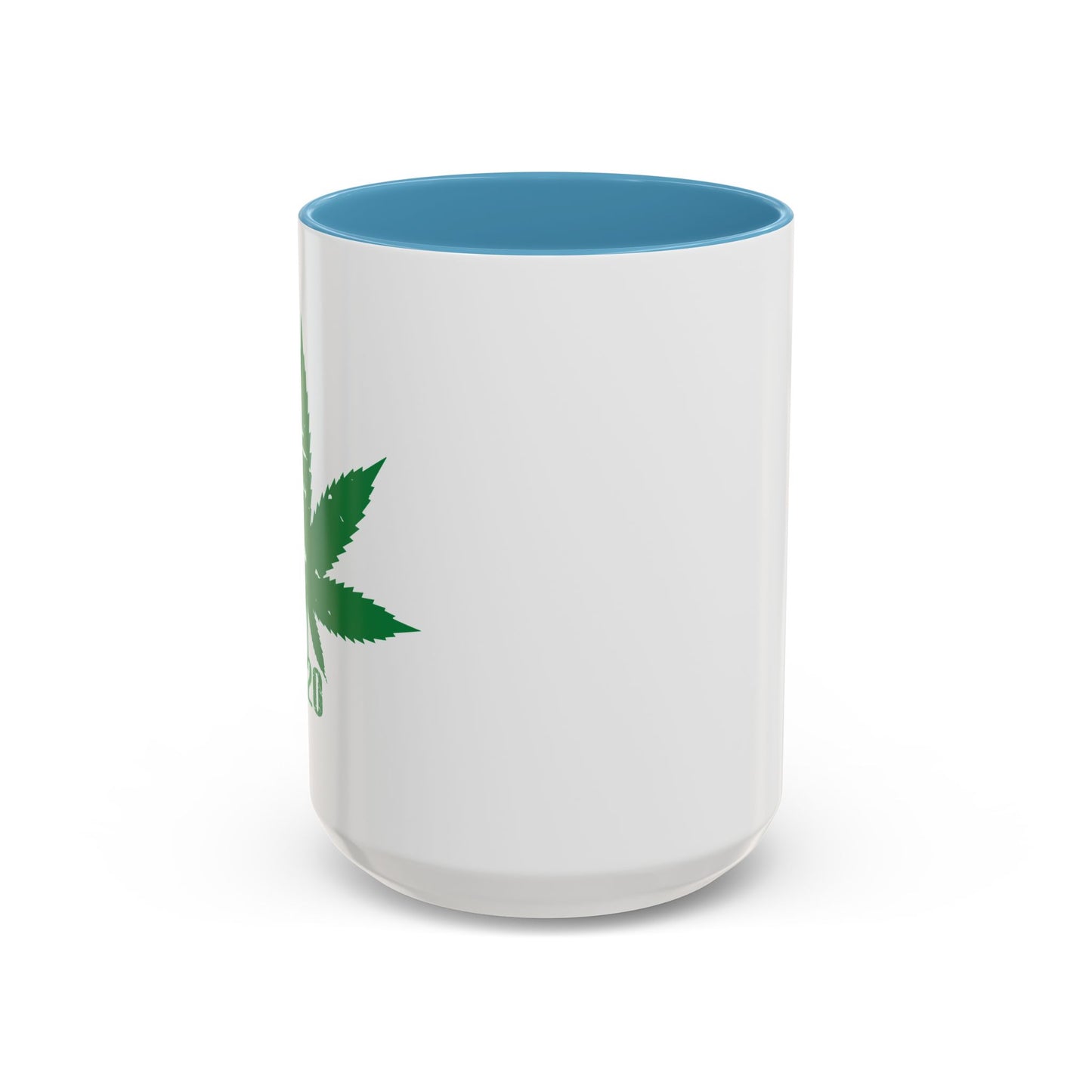 WEED LEAF 420 Accent BiColor Funny Sarcastic Mug