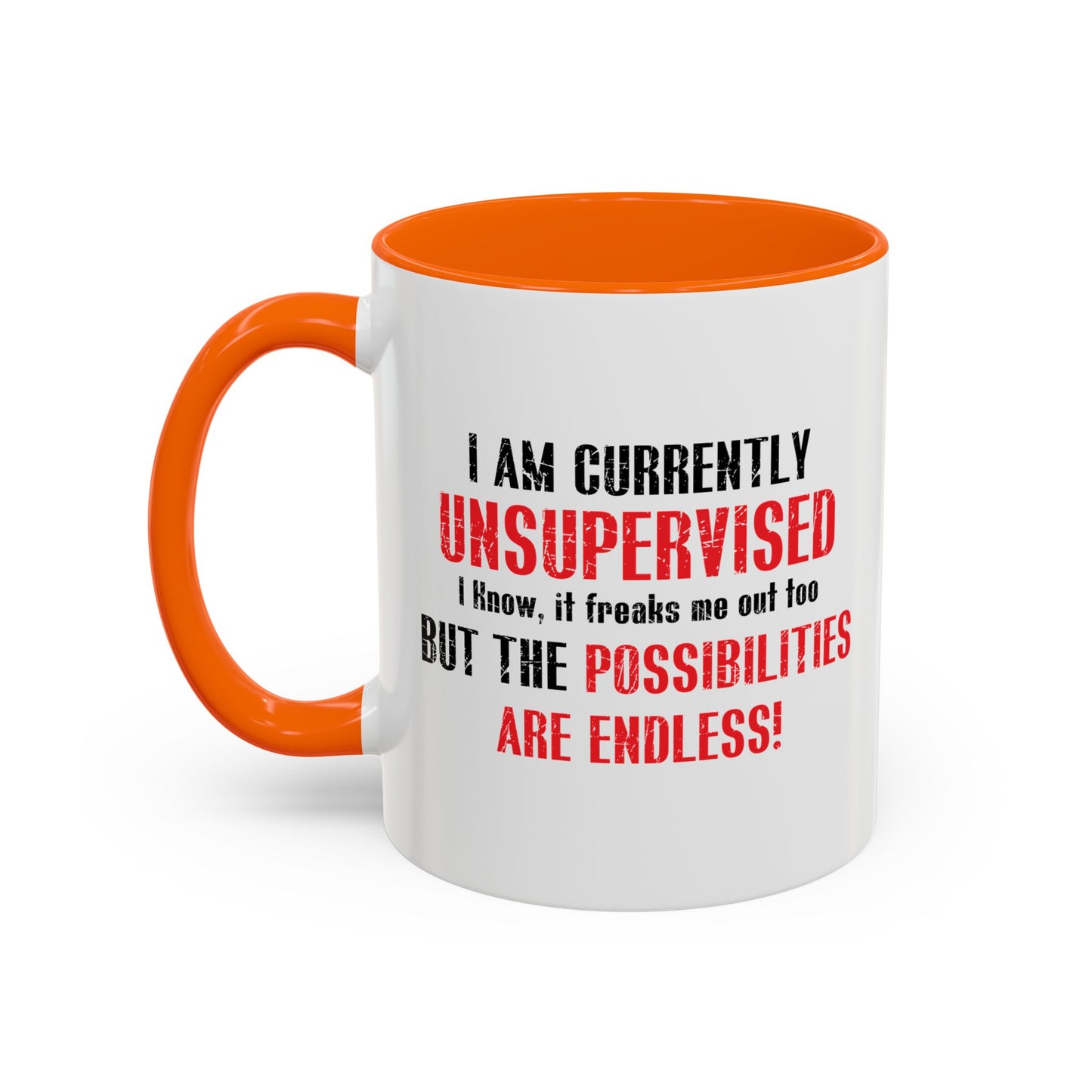 THE POSSIBILITIES ENDLESS Accent BiColor Funny Sarcastic Mug