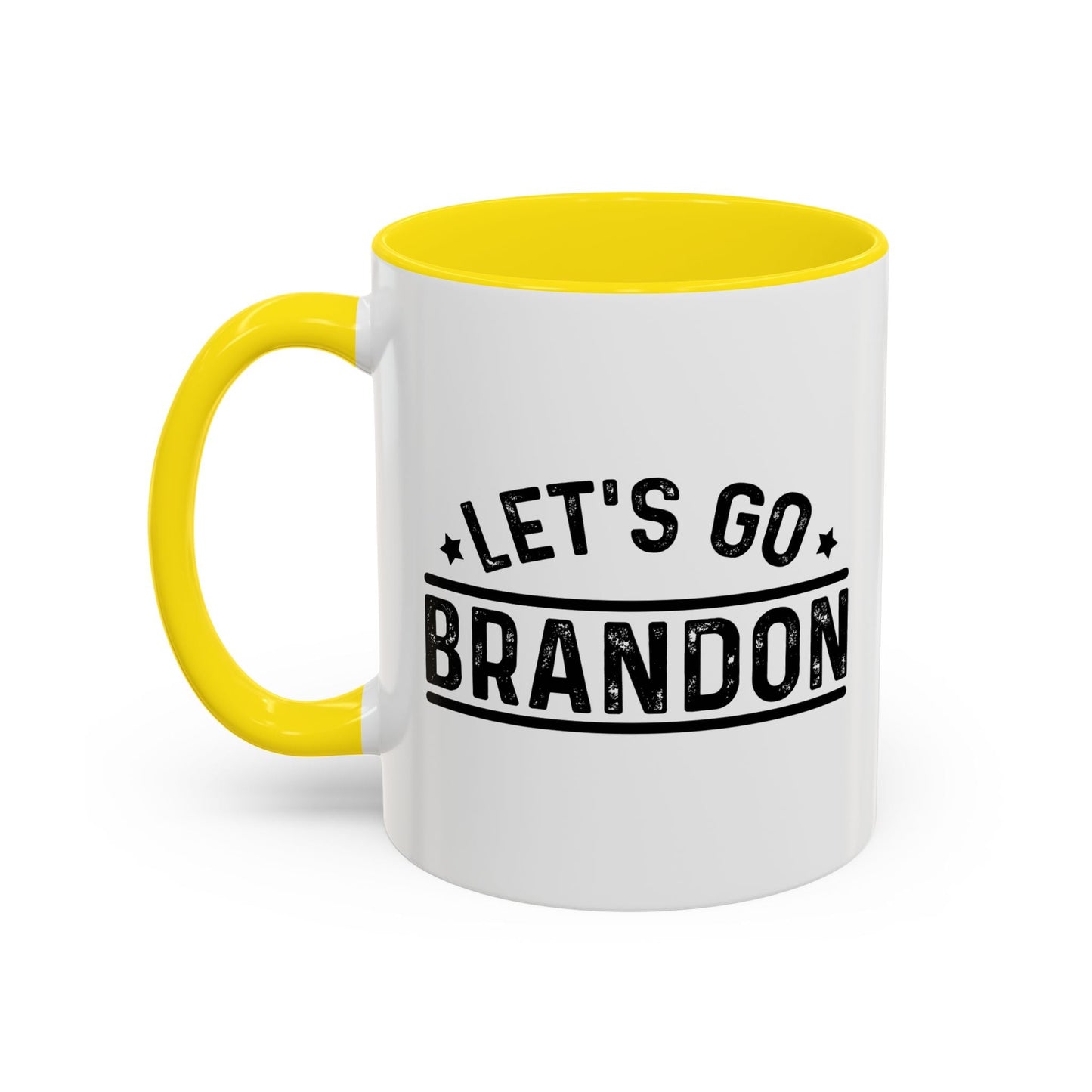 LET'S GO BRANDON Accent BiColor Funny Sarcastic Mug