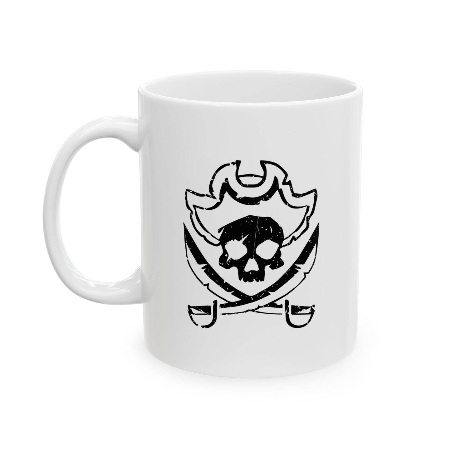 SCARED SKULL White Mug