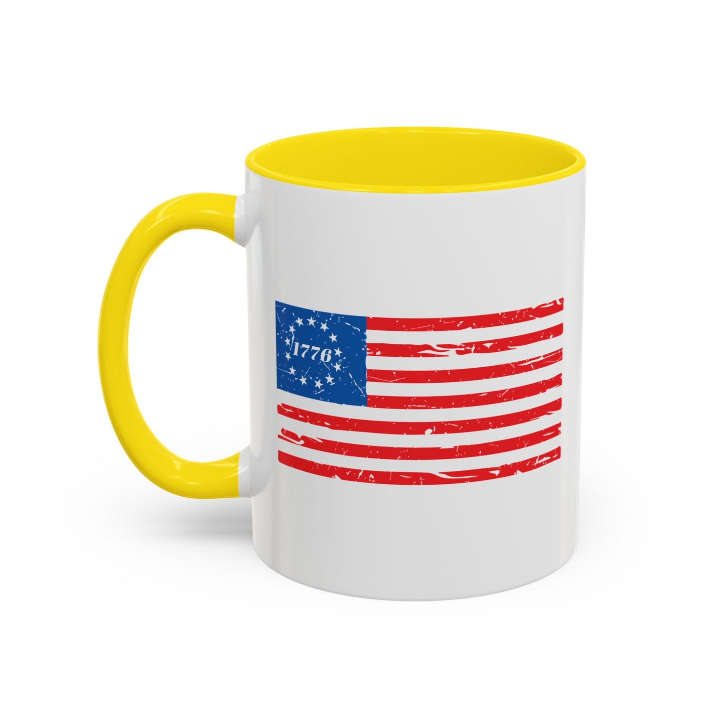 BETSY FLAG 1776 Accent BiColor Funny Sarcastic Mug