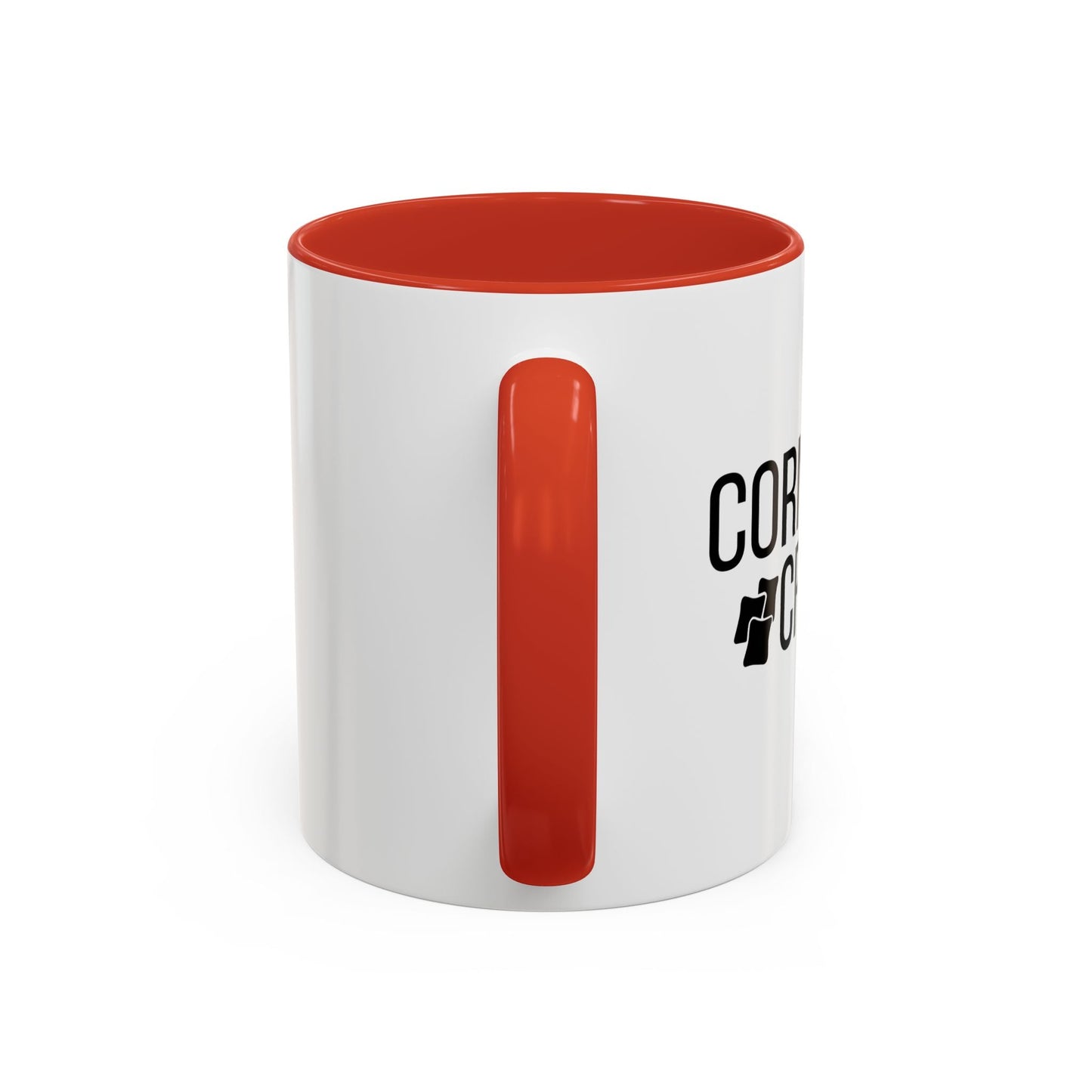 CORNHOLE CREW Accent BiColor Funny Sarcastic Mug