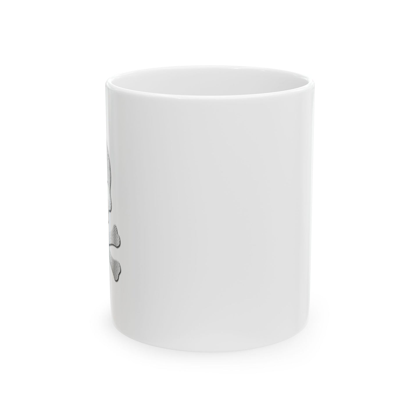 DOTTED SKULL WHITE MUG