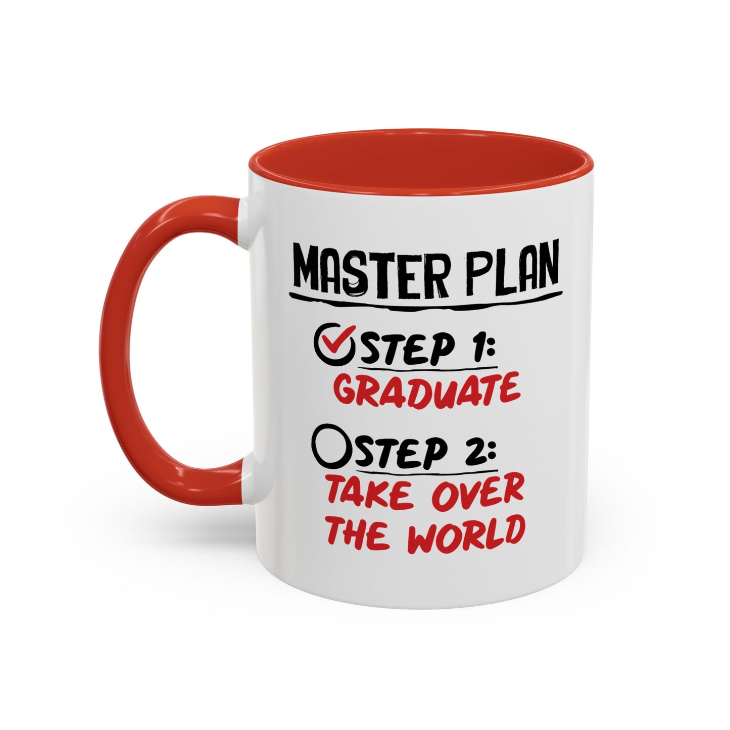 MASTER PLAN Accent BiColor Funny Sarcastic Mug