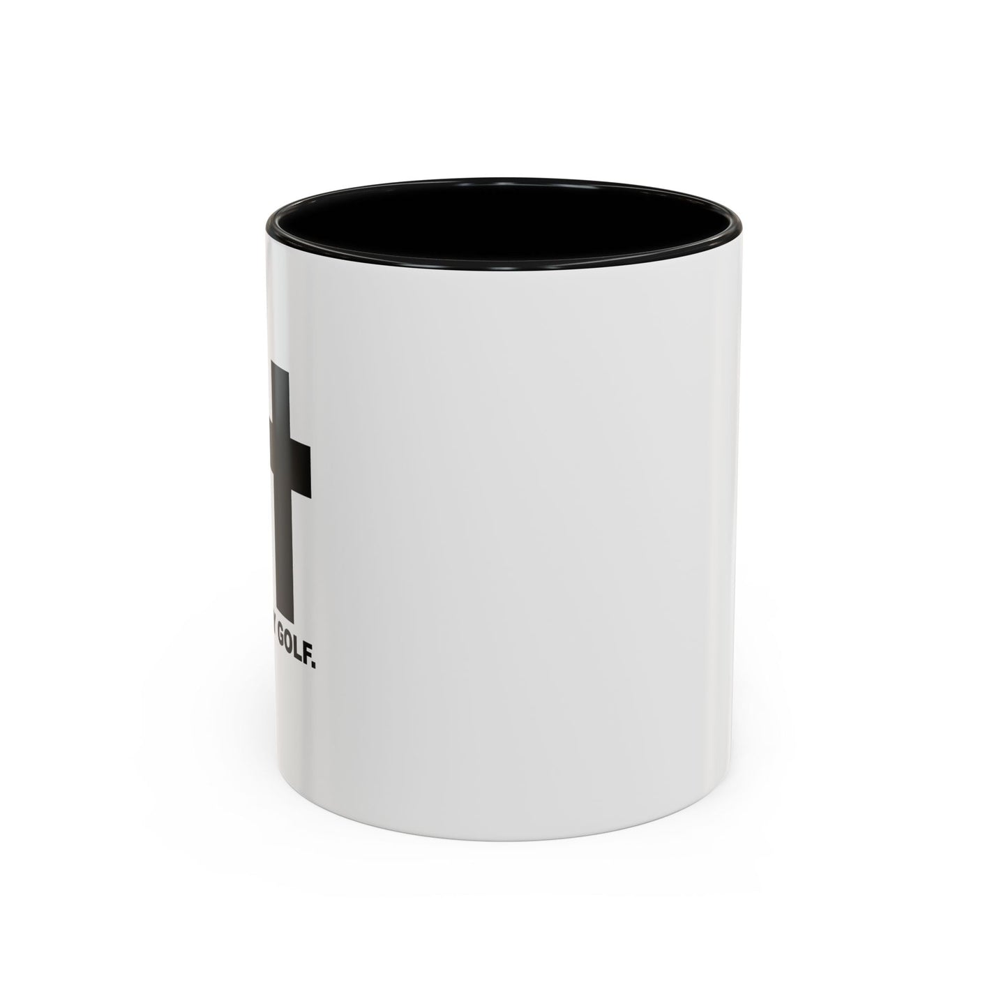 LET’S PLAY GOLF. Accent BiColor Funny Sarcastic Mug