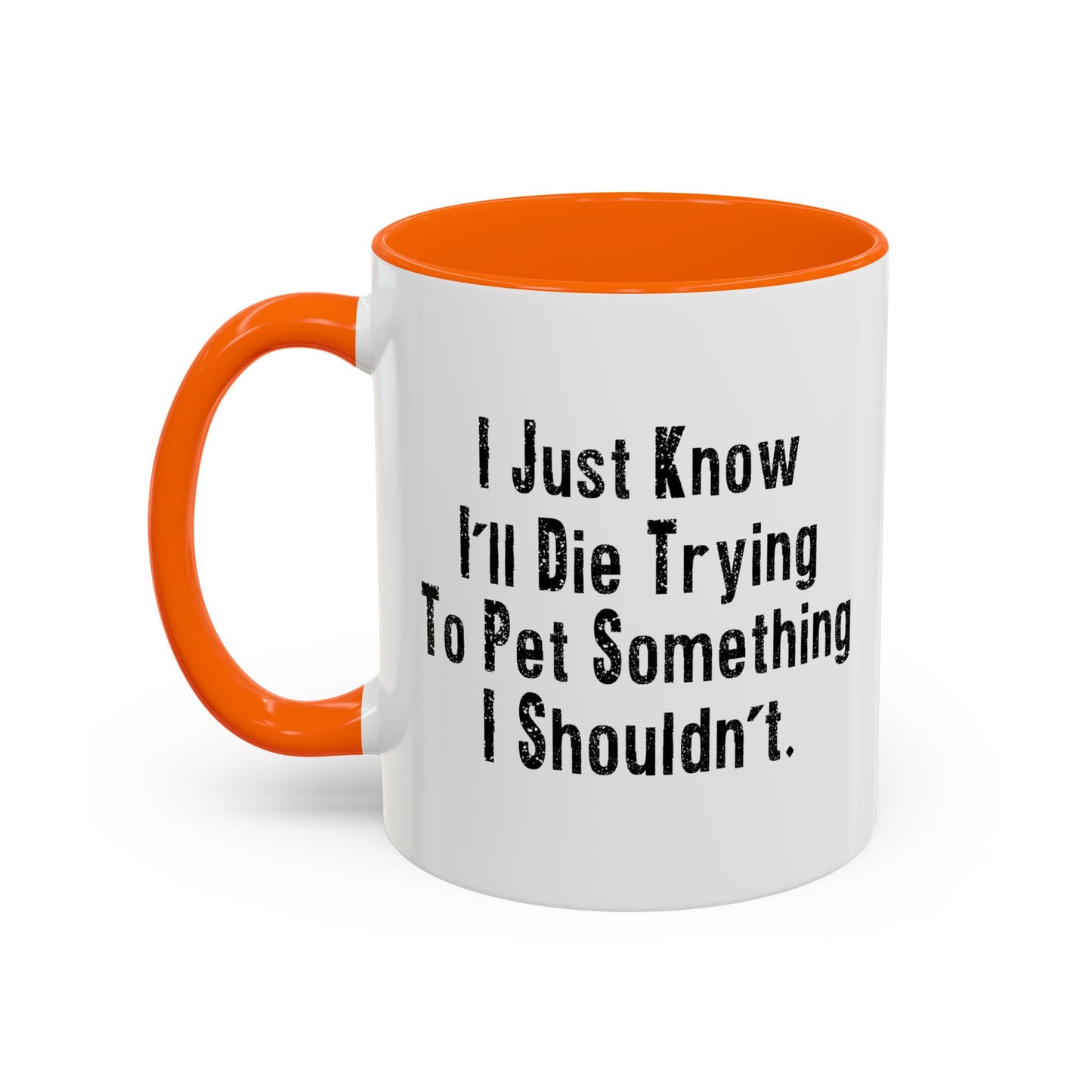 PET SOMETHING I SHOULDN'T Accent BiColor Funny Sarcastic Mug